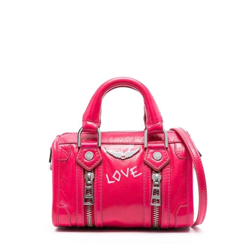 Zadig & Voltaire Pink Mini Bag with Metallic Accents